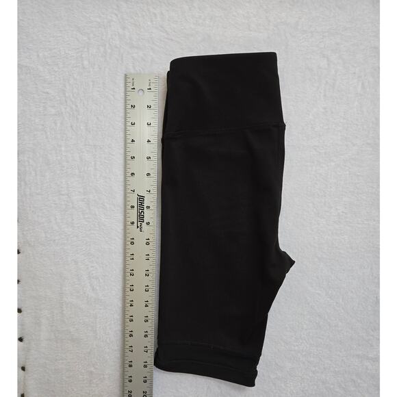 EBB & FLOW Women's Small/Medium Black High Waist Inseam Bike Shorts w/Pockets - Picture 4 of 7